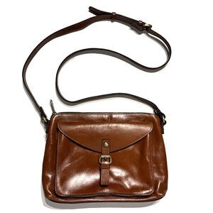 Patricia Nash Avellino Brown Leather Crossbody Purse Bag Organizer Heritage